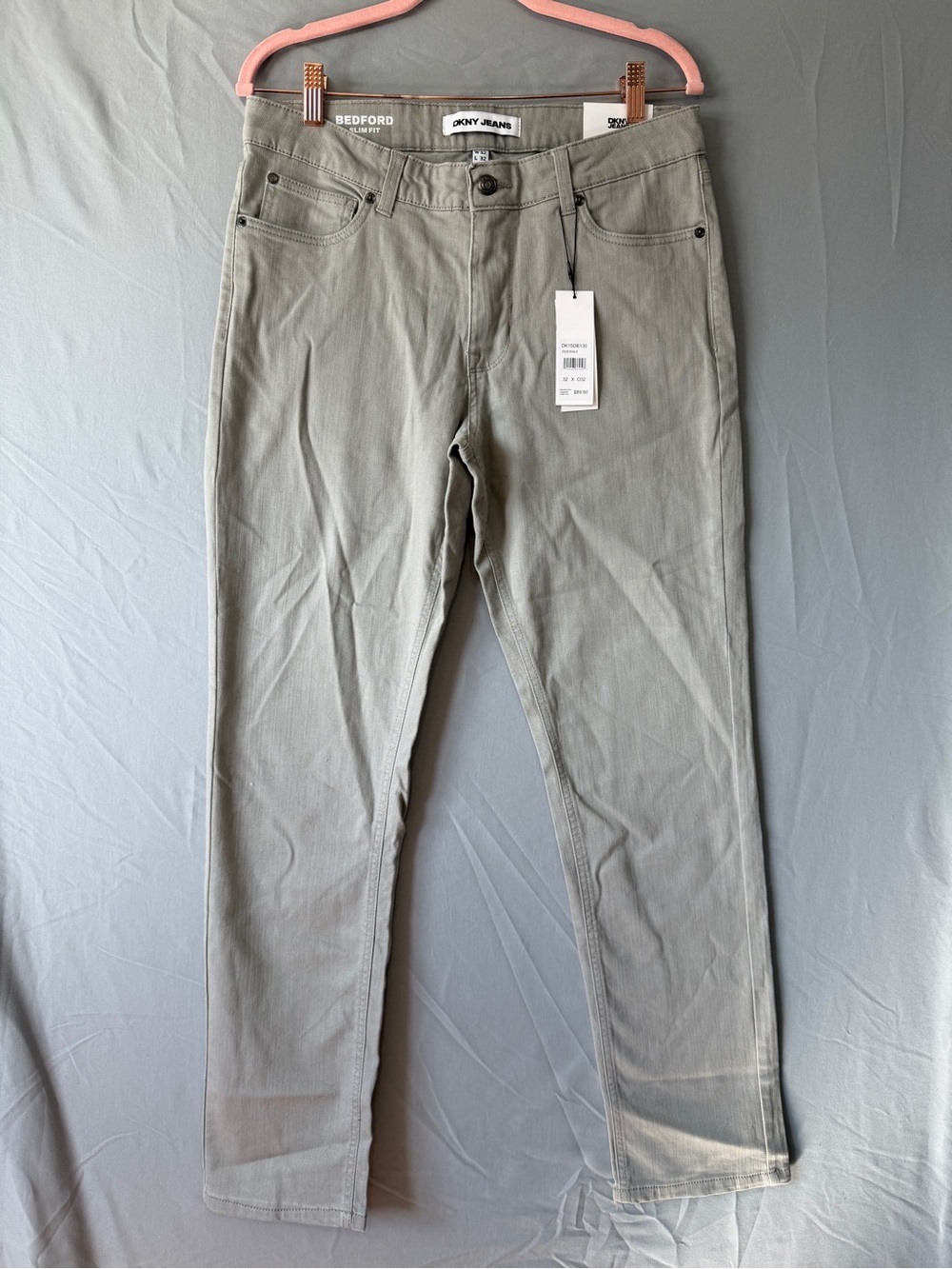 DKNY Jeans Mens Bedford Slim Fit  Denim Size 32/32 Grey Casual Stretch Everyday